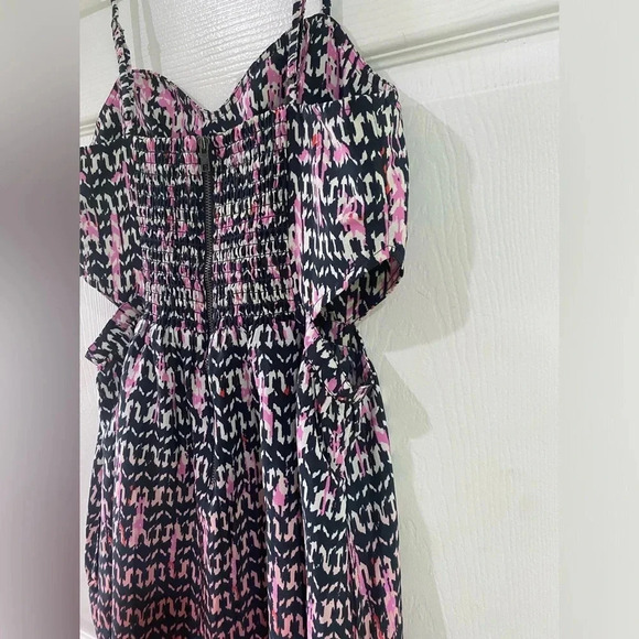 American Eagle Womens Size 6 Dress Spaghetti Strap Colorful Aztec Mini - Picture 12 of 13